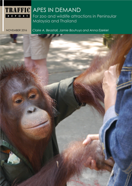 APES in DEMAND REPORT for Zoo and Wildlife Attractions in Peninsular Malaysia and Thailand