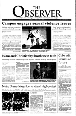 Campus Engages Sexual Violence Issues Islam and Christianity