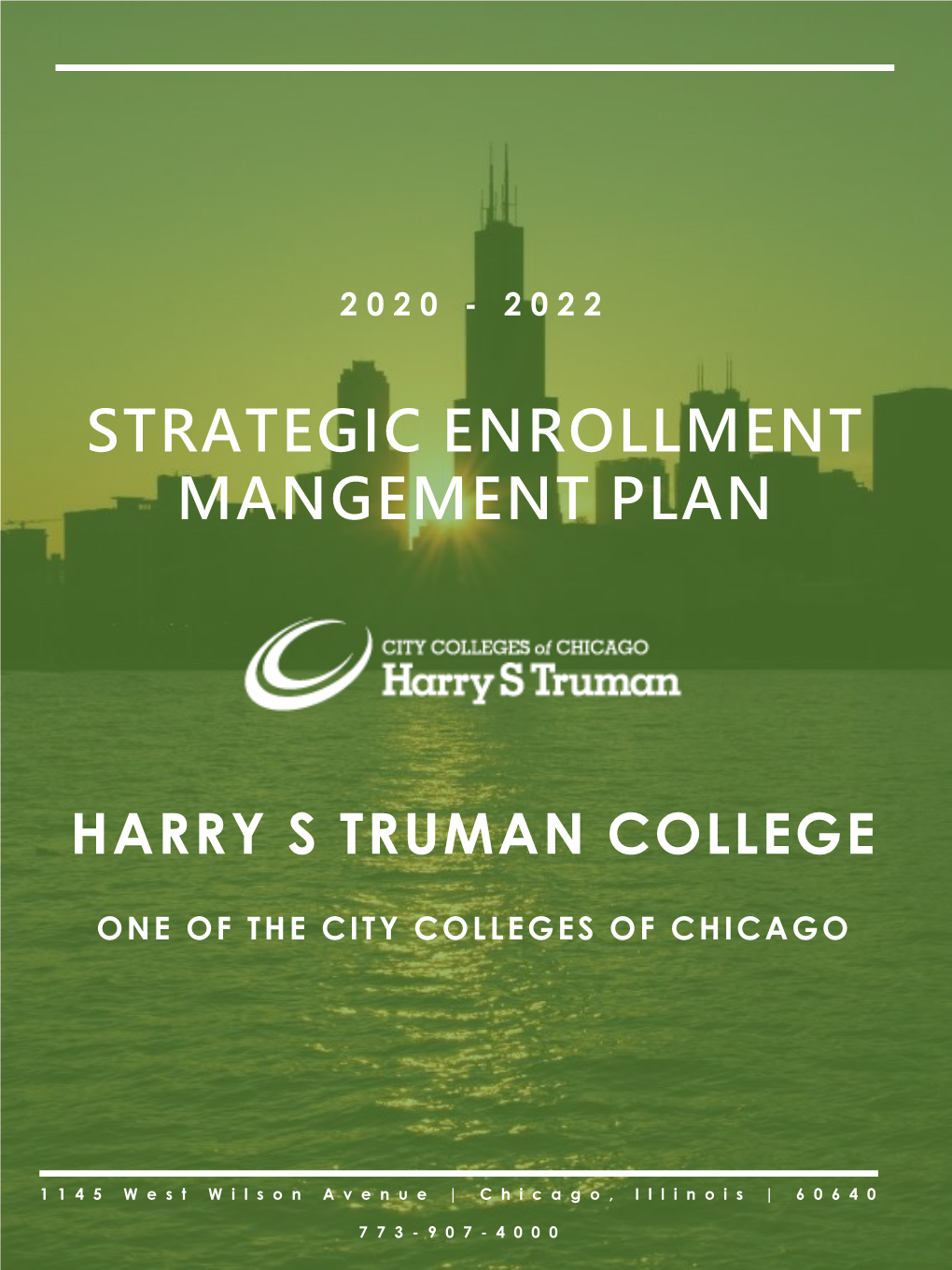 Strategic Enrollment Mangement Plan Harry S