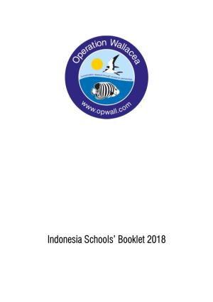Indonesia Schools' Booklet 2018