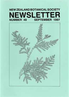 1997 New Zealand Botanical Society Newsletter Number 49 September 1997