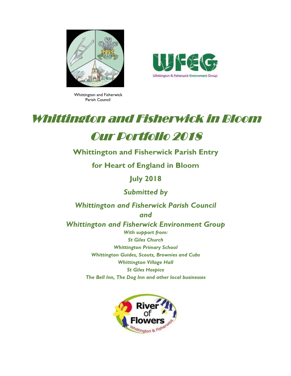 Whittington and Fisherwick in Bloom Our Portfolio 2018