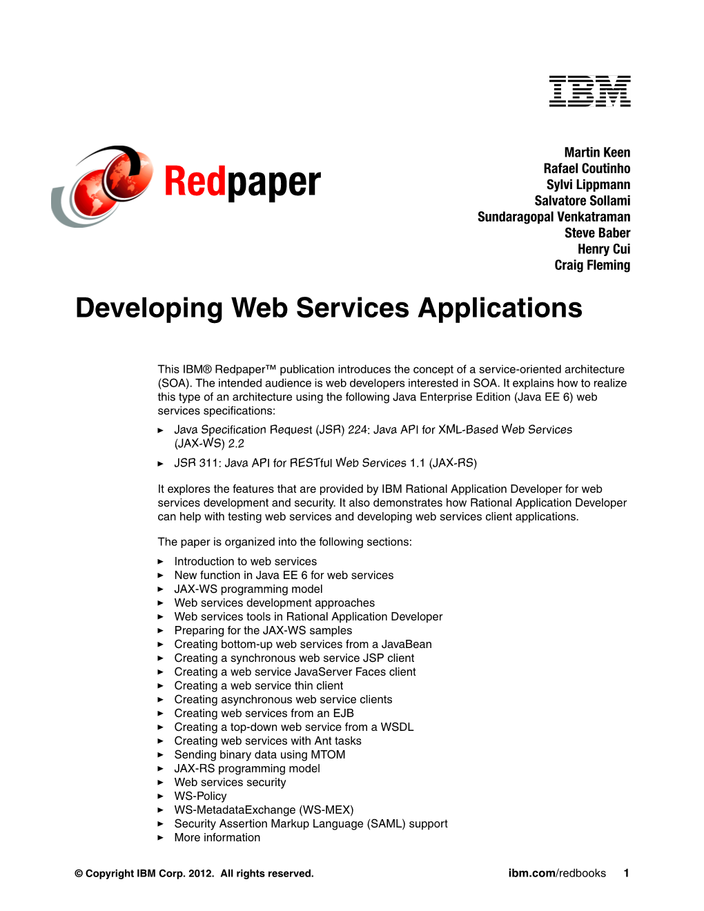 Developing Web Services Applications