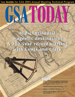 Mid-Continental Magnetic Declination: a 200-Year Record Starting with Lewis and Clark Robert E
