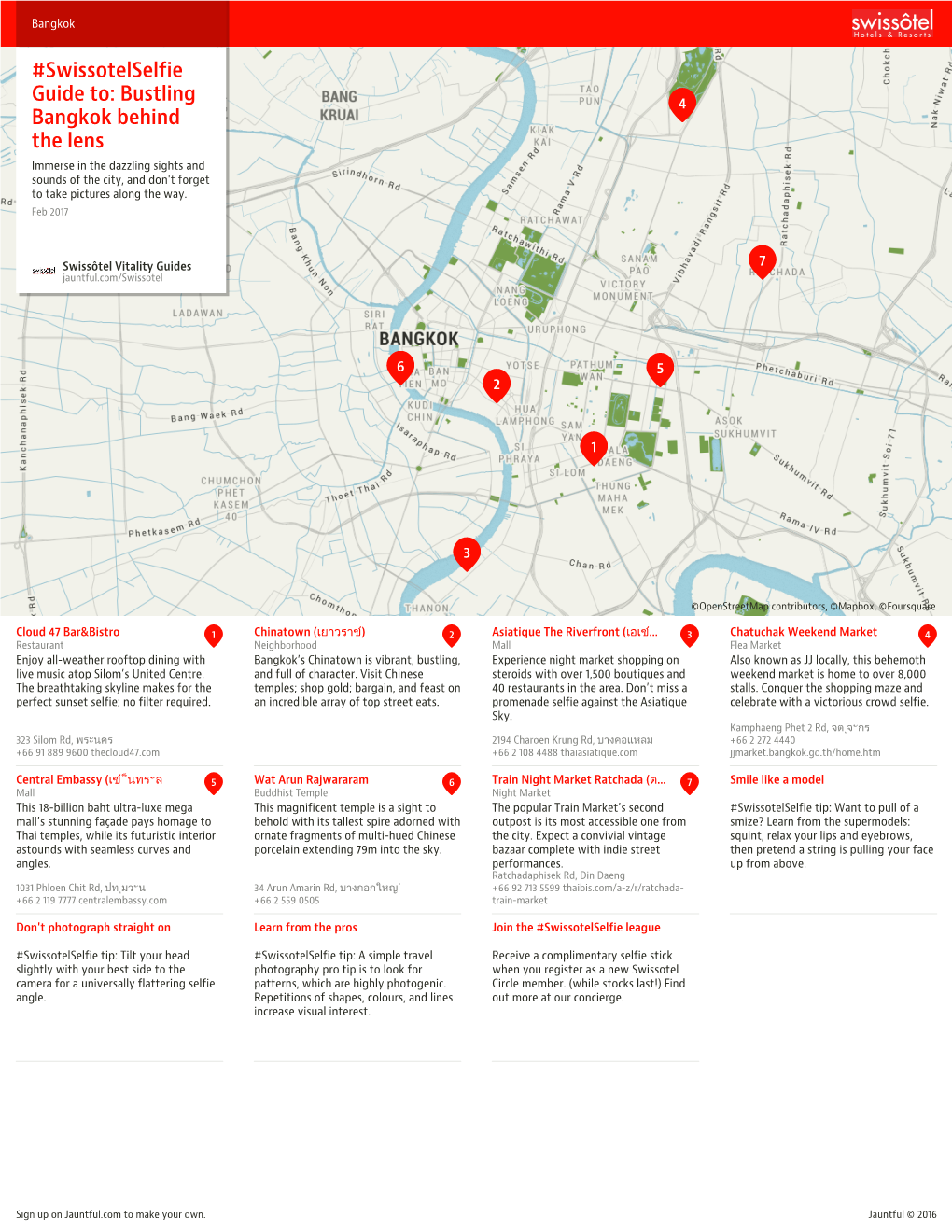 Swissotelselfie Guide To: Bustling Bangkok Behind the Lens