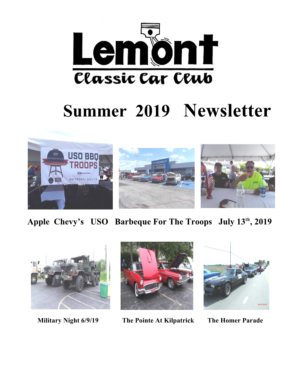 Summer 2019 Newsletter