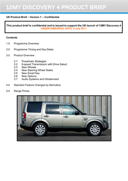 12My Discovery 4 Product Brief