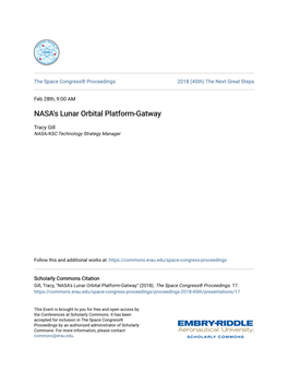 NASA's Lunar Orbital Platform-Gatway