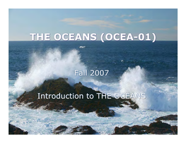 The Oceans (Ocea-01)