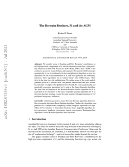 Arxiv:1802.07558V3 [Math.NT] 1 Jul 2021 1 Introduction