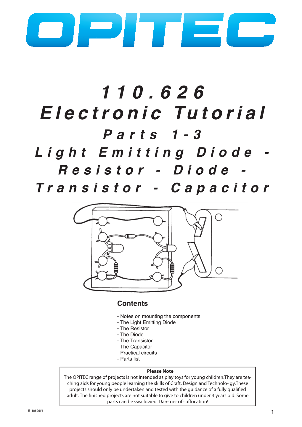 Electronic Tutorial 110.626