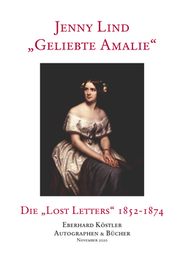 Jenny Lind „Geliebte Amalie“