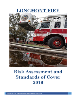 LONGMONT FIRE Risk Assessment and Standards of Cover 2019