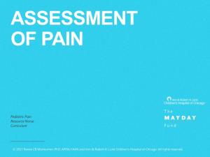 Assessment of Pain