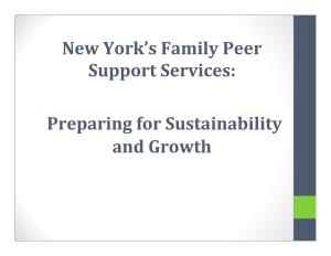New York's Family Peer Support Services
