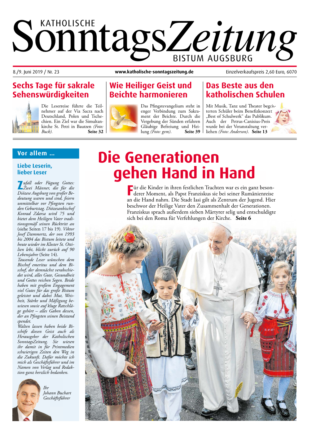 Die Generationen Gehen Hand in Hand