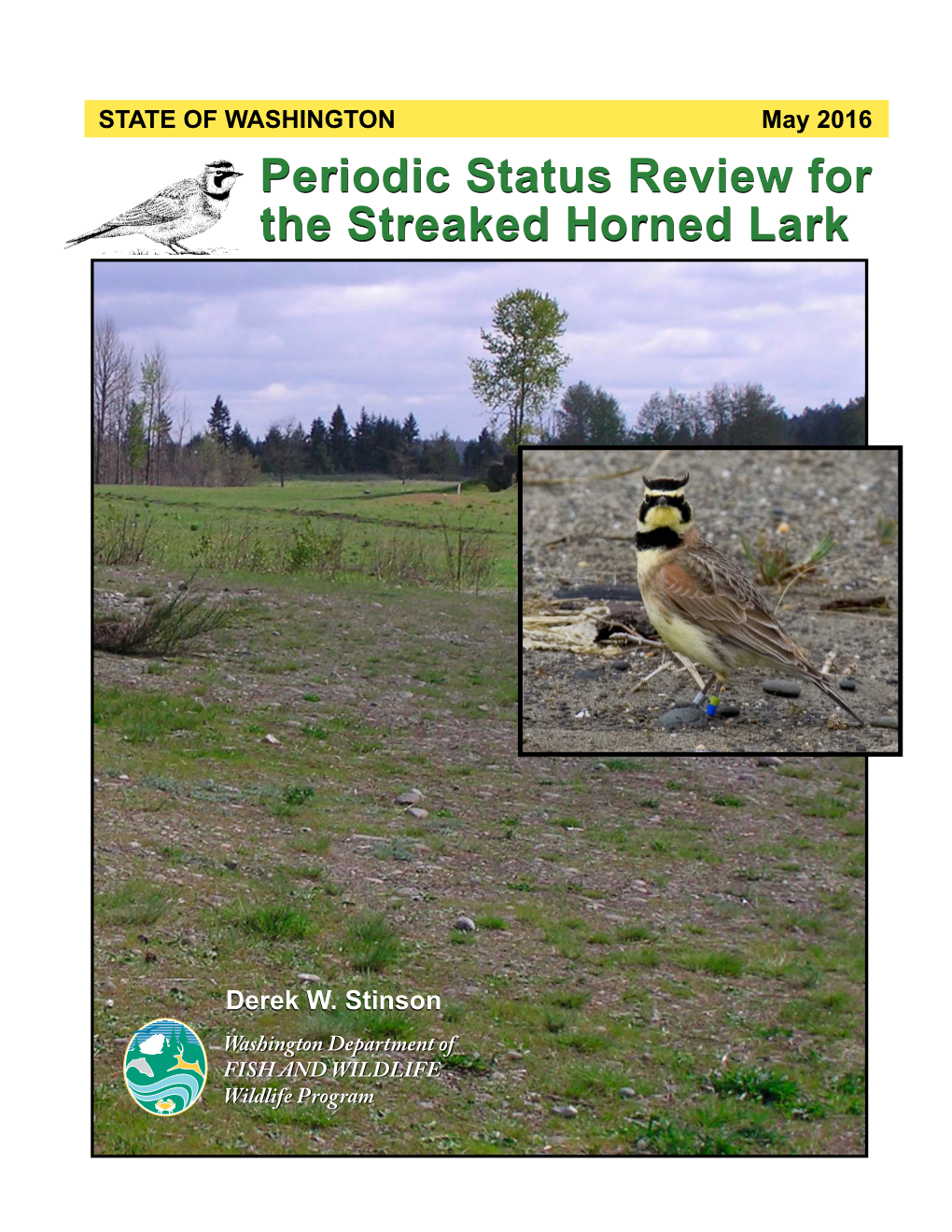 Periodic Status Review for the Streaked Horned Lark