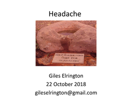 Headache by Gile Elrington
