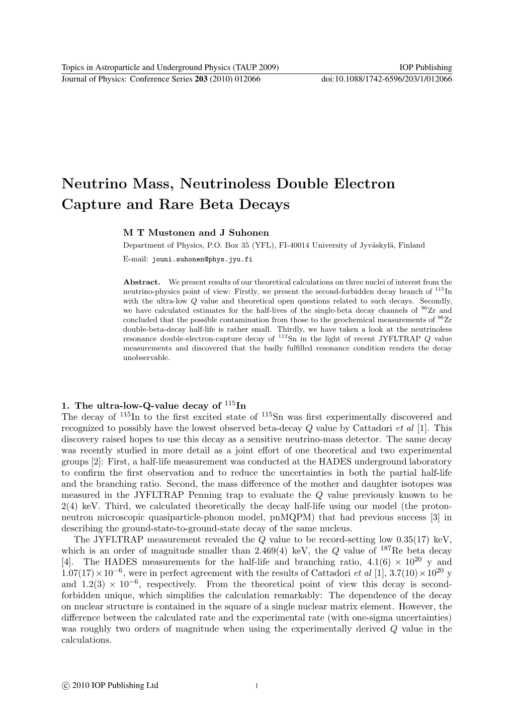 Neutrino Mass, Neutrinoless Double Electron Capture and Rare Beta Decays