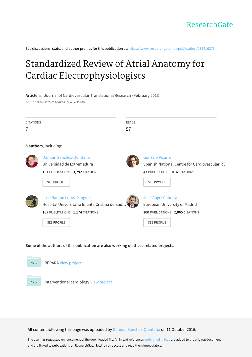 Standardized Review of Atrial Anatomy for Cardiac Electrophysiologists