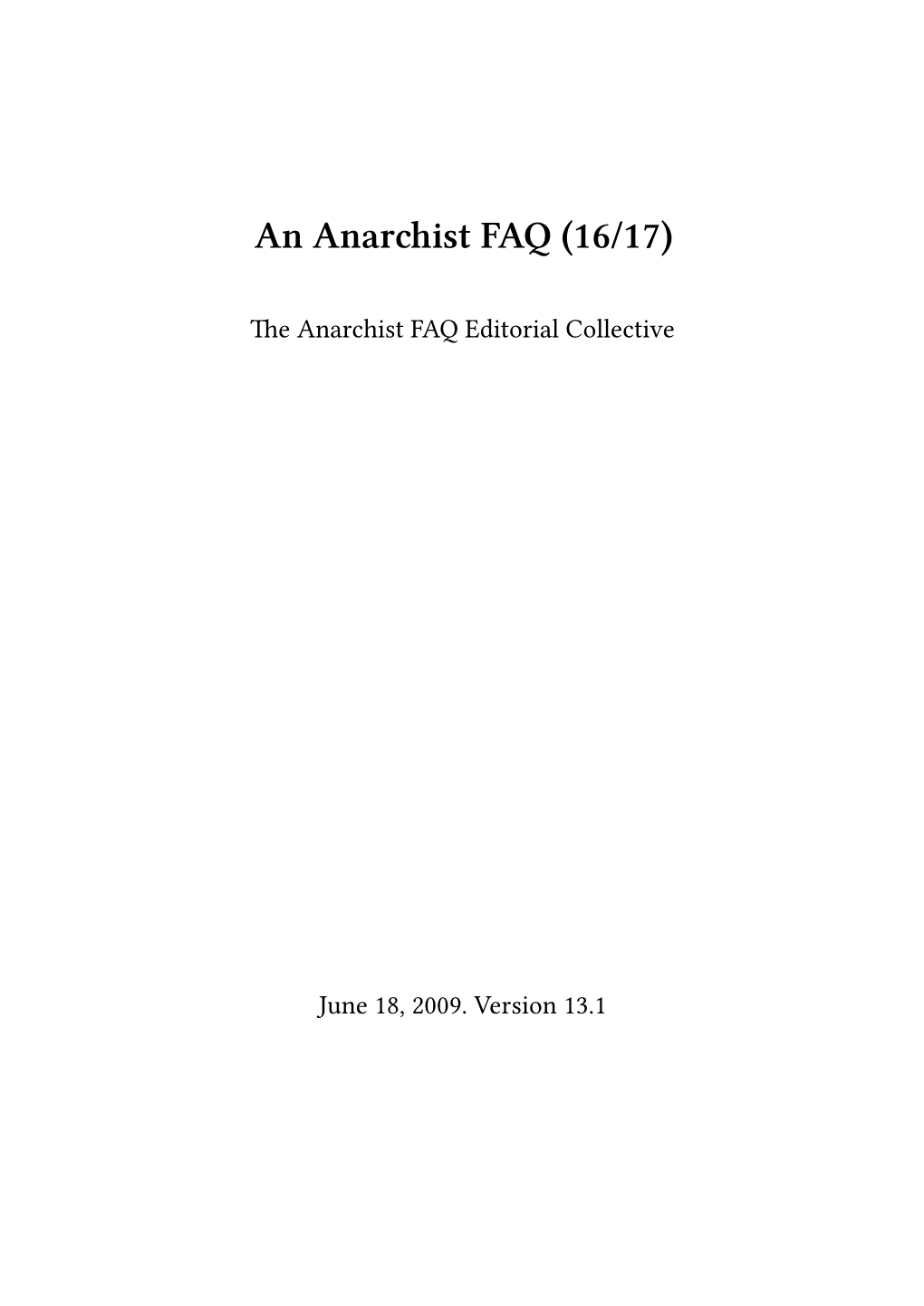 Anarchist FAQ (16/17)