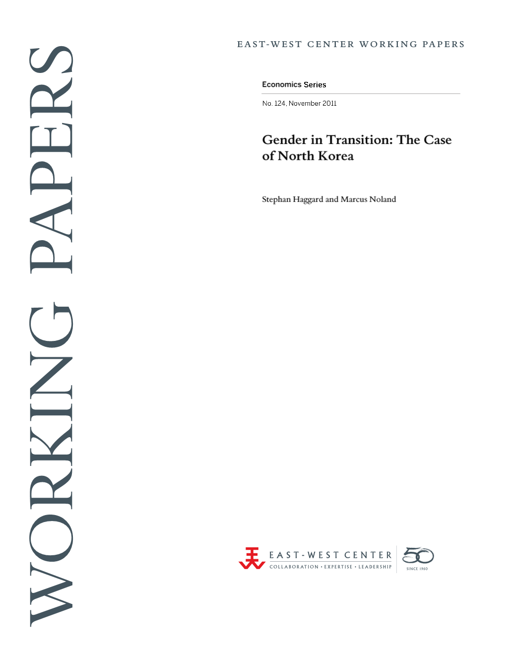Gender in Transition: the Case of North Korea