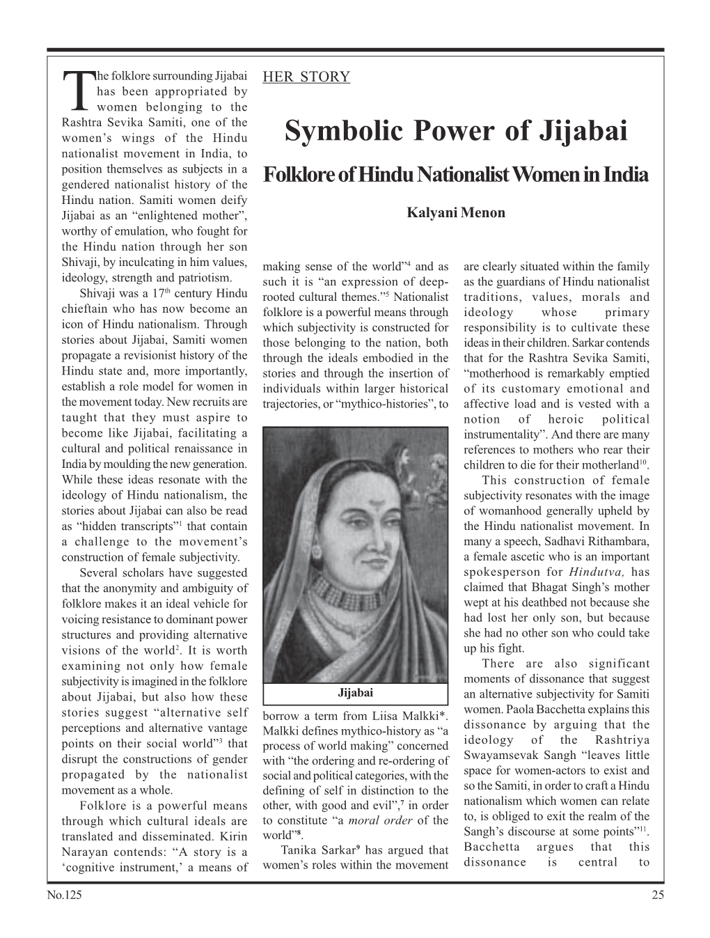 Symbolic Power of Jijabai