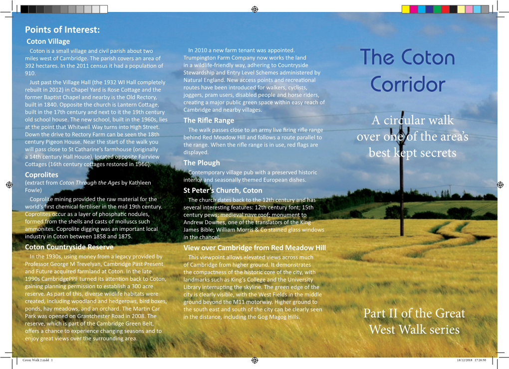 The Coton Corridor