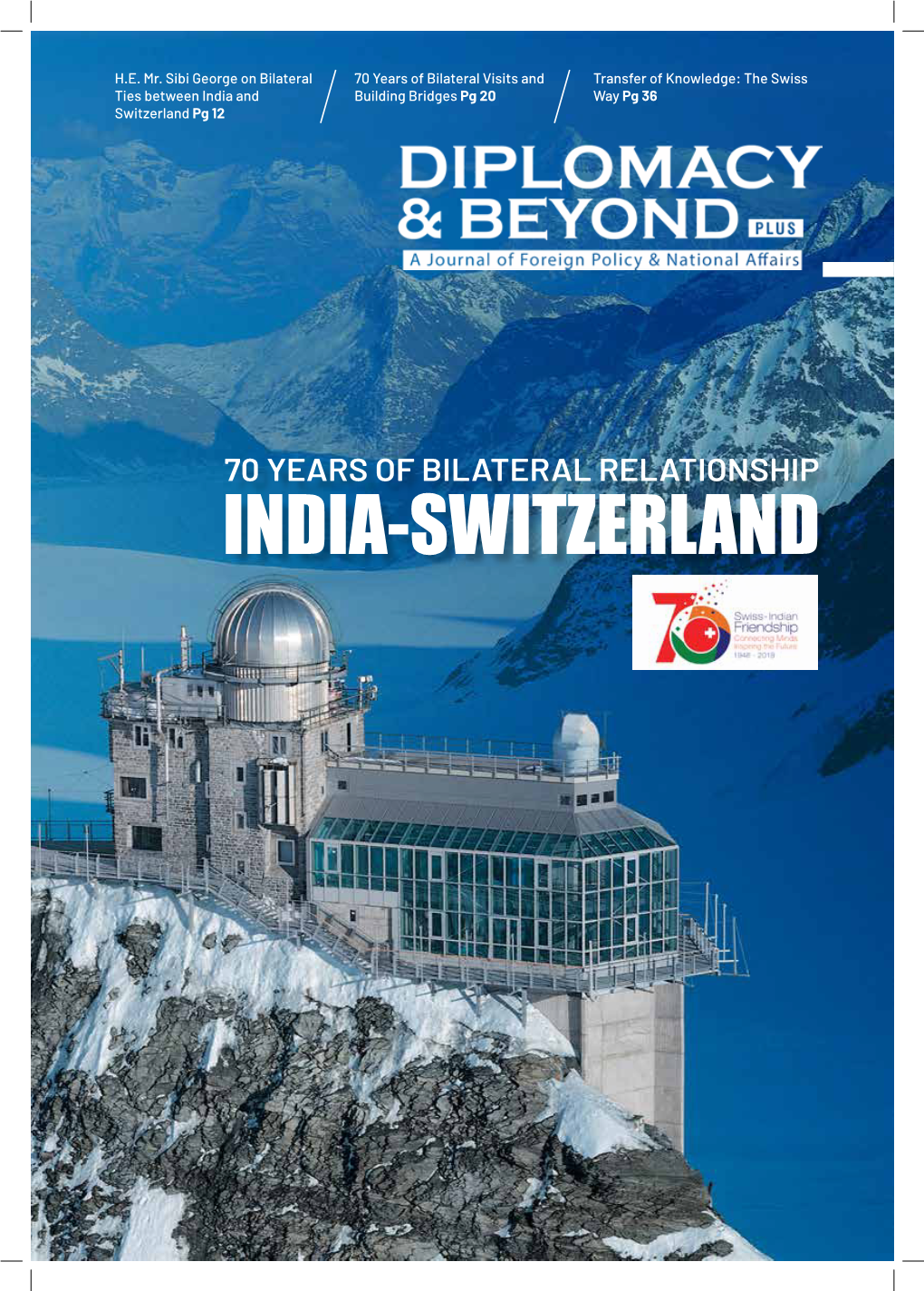 70 Years of Bilateral Relationship India-Switzerland