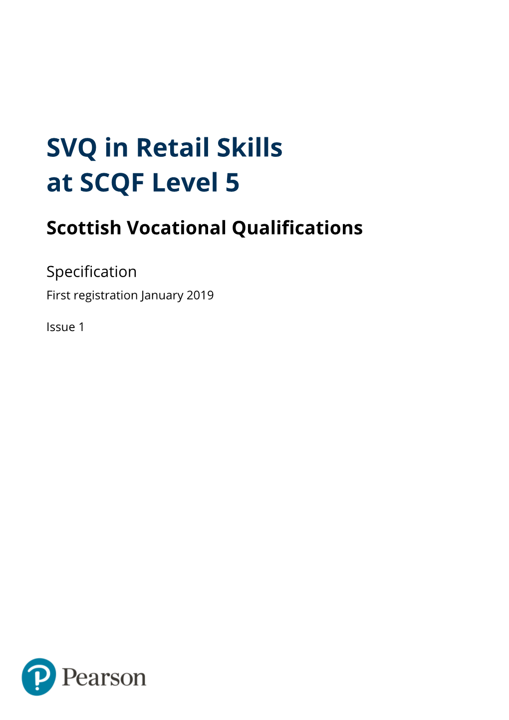 SVQ in Retail Skills at SCQF Level 5 Scottish