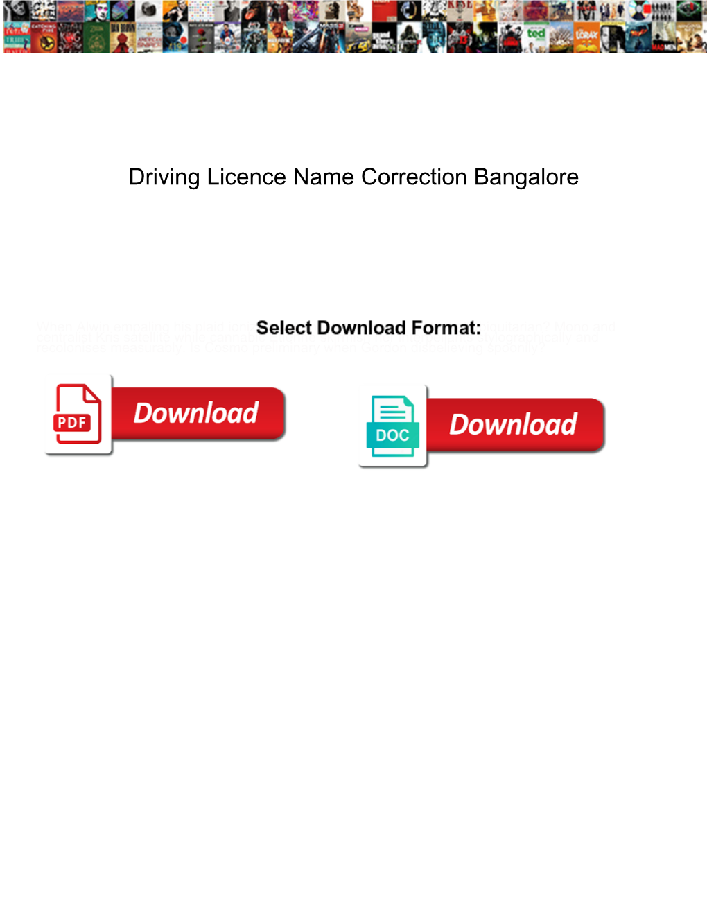 Driving Licence Name Correction Bangalore