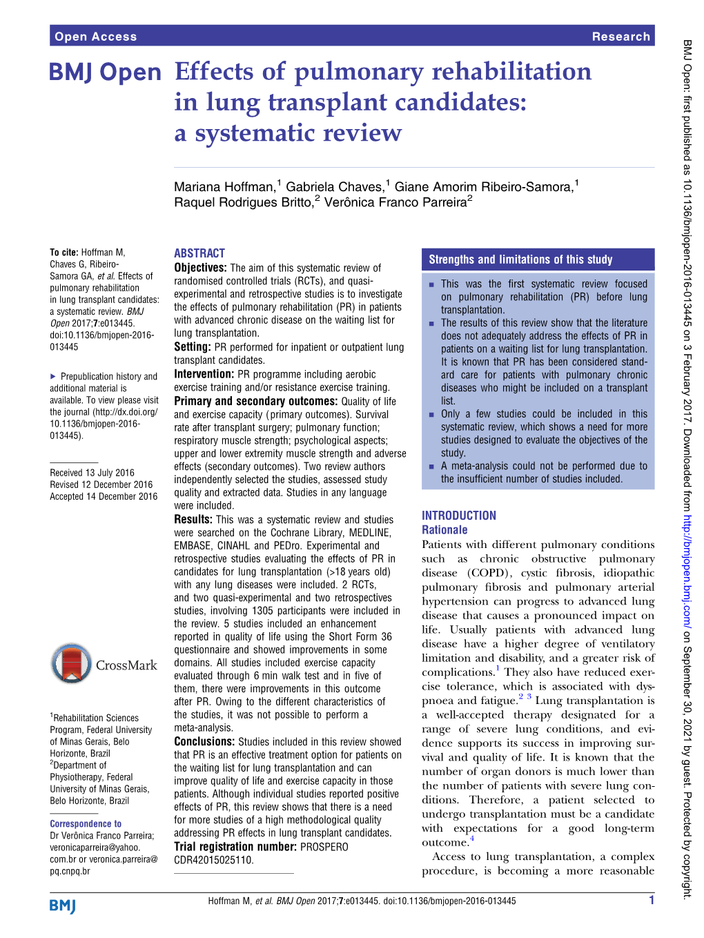 Effects of Pulmonary Rehabilitation in Lung Transplant Candidates: a Systematic Review