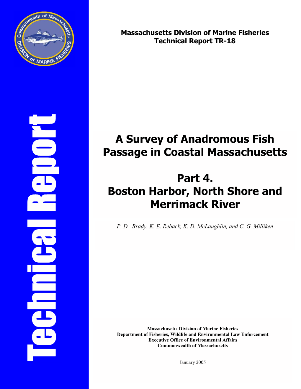 A Survey of Anadromous Fish Passage in Coastal Massachusetts