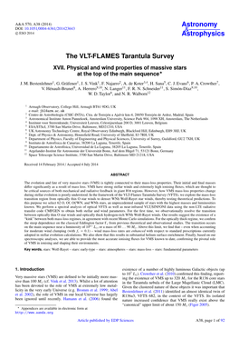 The VLT-FLAMES Tarantula Survey