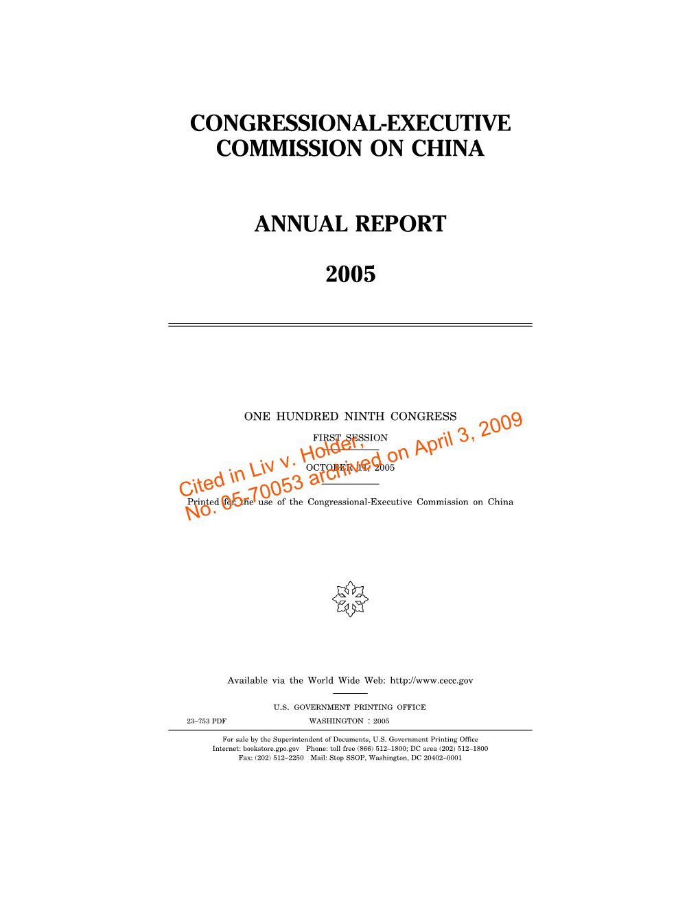 Congressional-Executive Commission on China