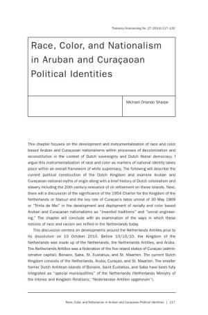 Race, Color, and Nationalism in Aruban and Curaçaoan Political Identities