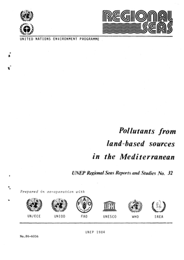 Pollutants from Land-Based Sources in the Mediterranean a (