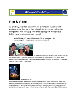 Earth Day Movies