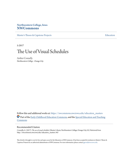 The Use of Visual Schedules (Master's Thesis, Northwestern College, Orange City, IA)