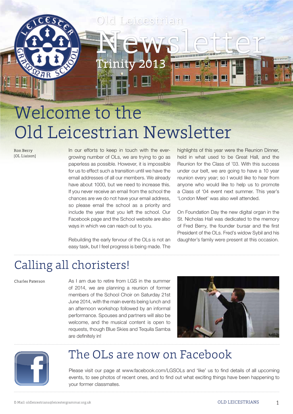 Old Leicestrian Newsletter Trinity 2013