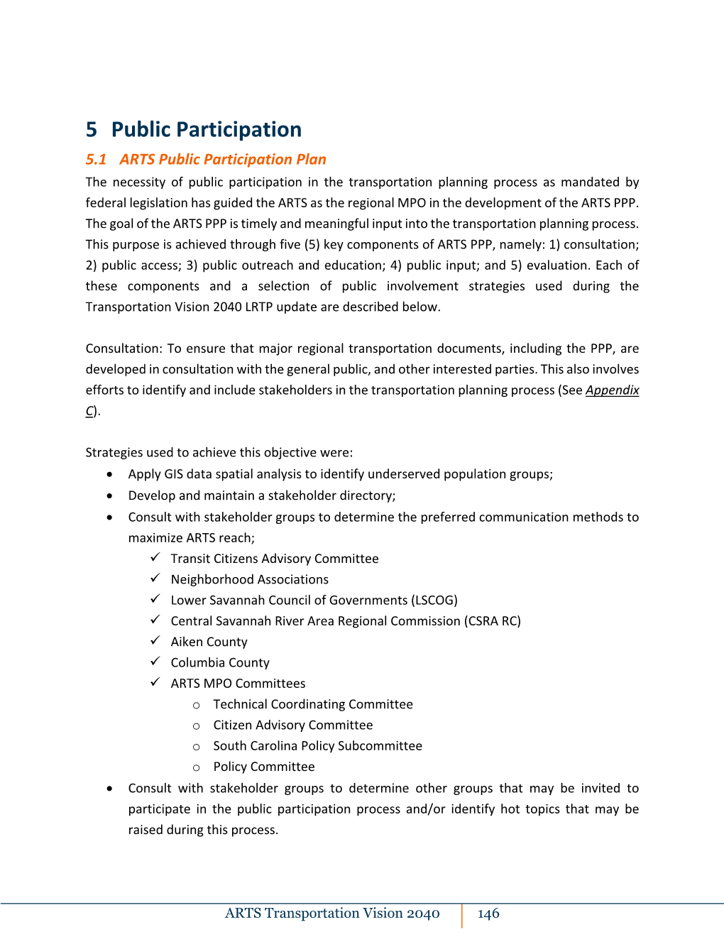 5 Public Participation