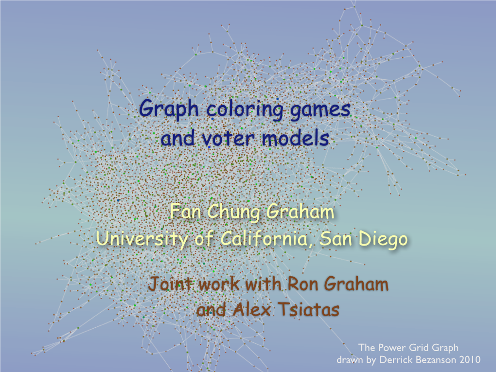 Graph Coloring Games and Voter Models