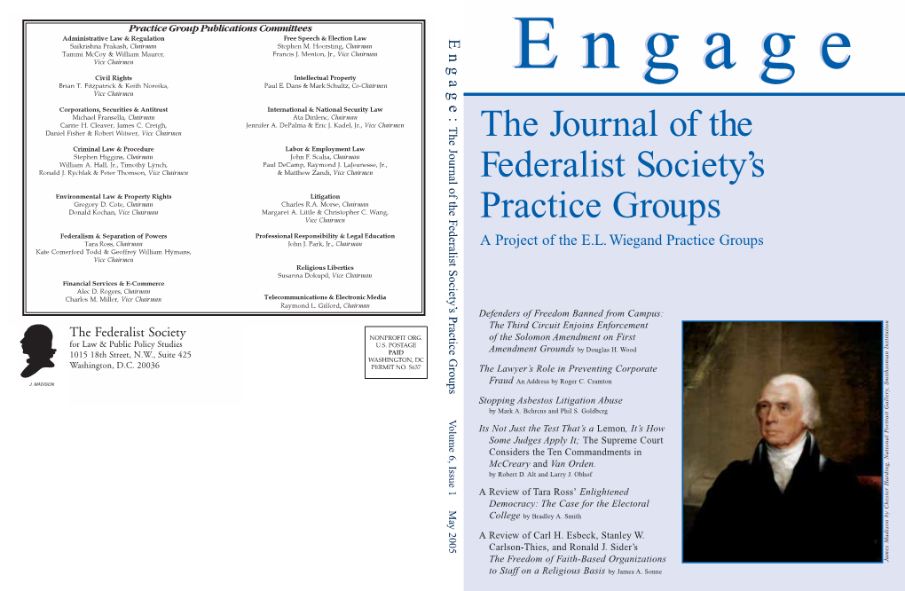 The Journal of the Federalist Society's Practice Groups