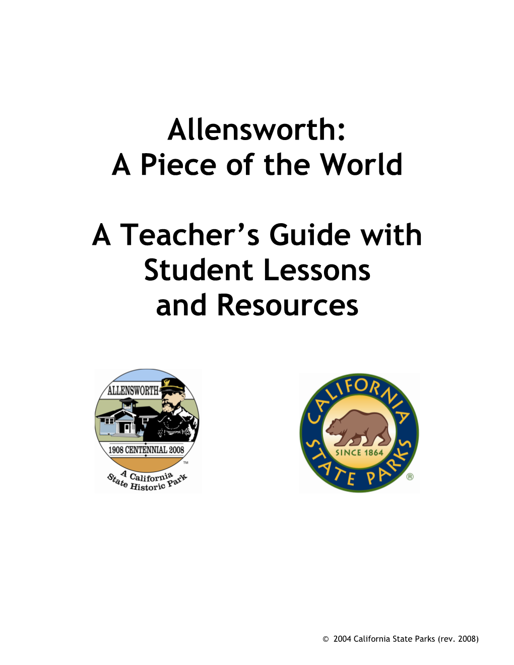 Allensworth: a Piece of the World