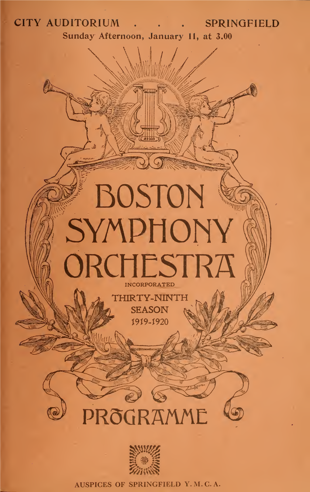 Boston Symphony Orchestra Concert Programs, Season 39,1919