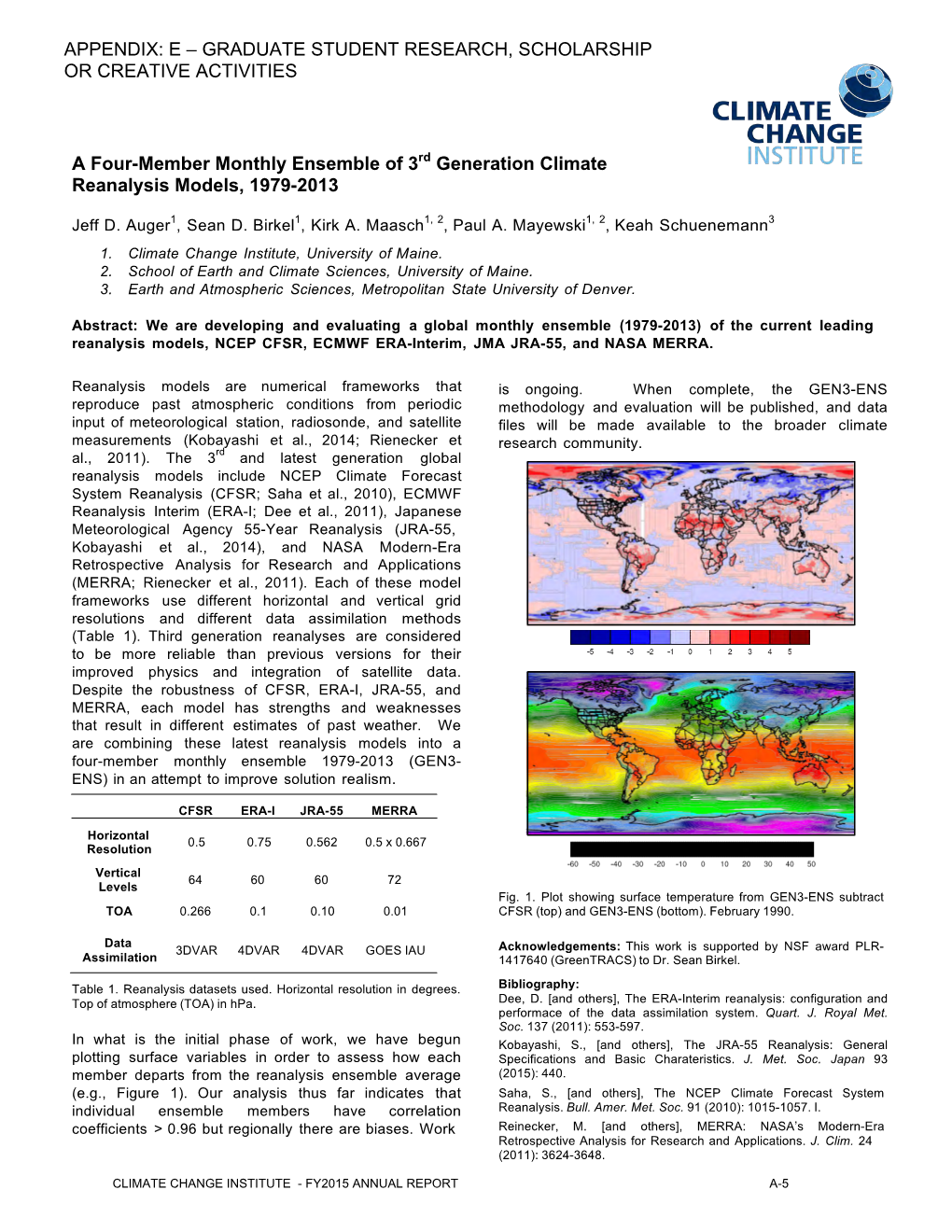 A Four-Member Monthly Ensemble of 3Rd Generation Climate Reanalysis Models, 1979-2013