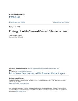 Ecology of White-Cheeked Crested Gibbons in Laos