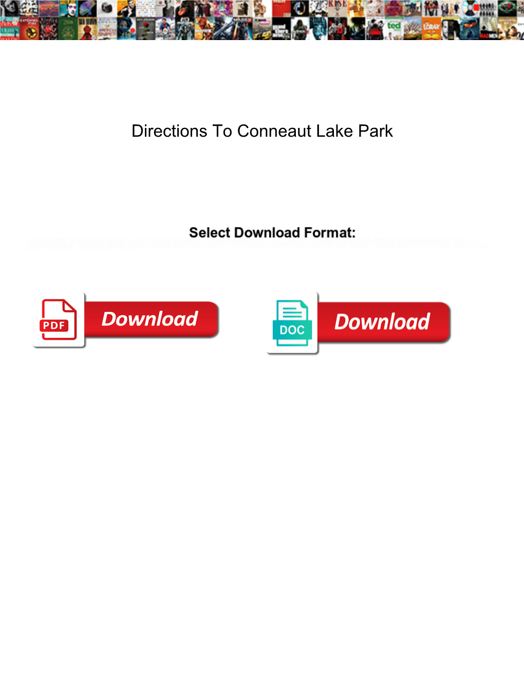 Directions to Conneaut Lake Park