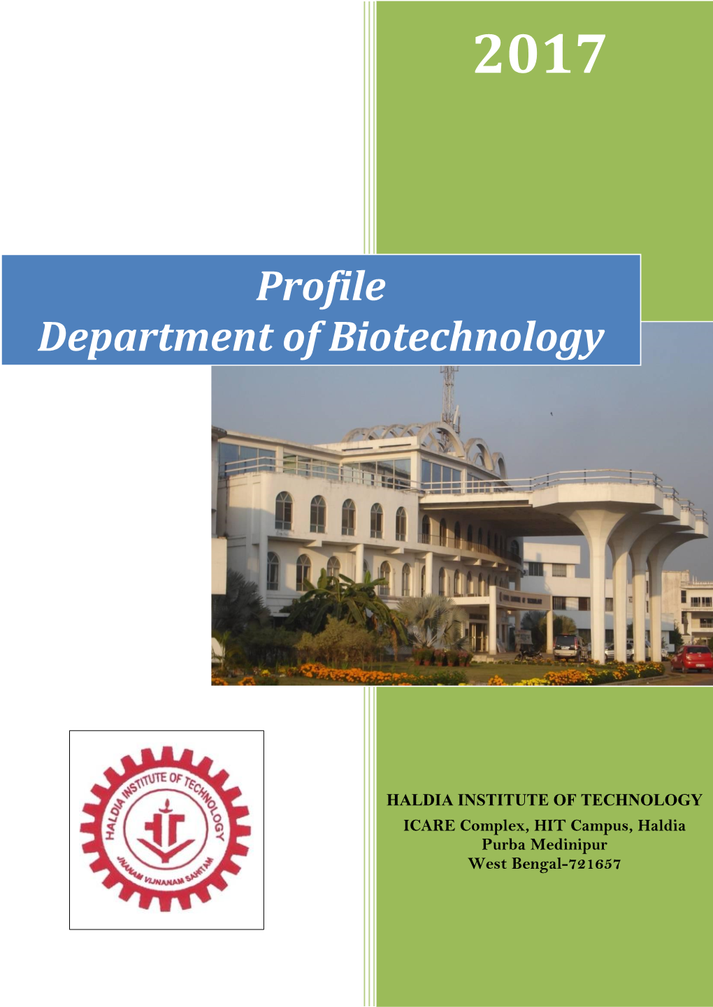 Profile Department of Biotechnology