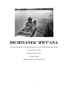 A History of the People of the Upper Kuskokwim Who Live in Nikolai and Telida, Alaska